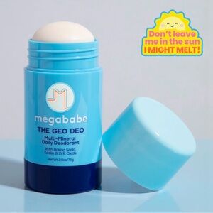4/$20 Megababe Geo Deo Multi-Mineral Daily Deodorant 2.6oz